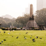 Rizal monument in Rizal park in Manila, Philippines